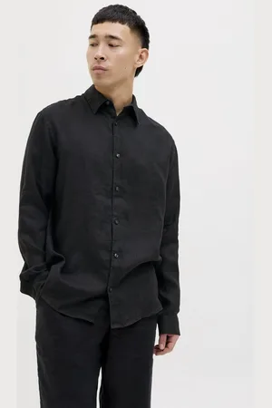 JACK & JONES JACK&JONES - JPRBLALAWRENCE LINEN L/S SHIRT SN - Heren - Overhemden
