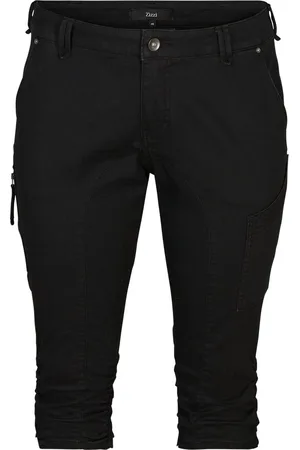 Zizzi JEANS, CAPRI Dames Jeans - Maat 58
