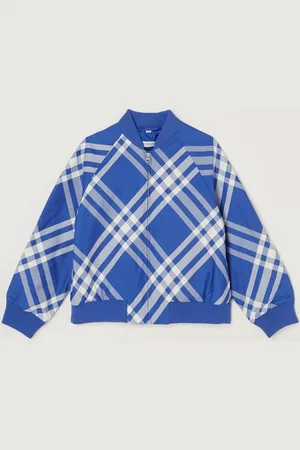 Burberry Duncan bomberjack met ruitdessin - - Maat 140