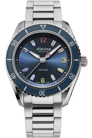 Alpina Alpiner Comtesse Sport AL-235NRB3C6B Horloge - Staal - Zilverkleurig - Ø 36 mm