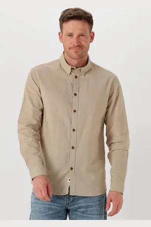 Anerkjendt Akleif L/s Cot/linen Shirt - met lange mouwen - Heren - Maat M