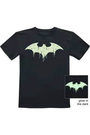Batman Kids - GITD logo T-shirt 128 Jongens & meisjes