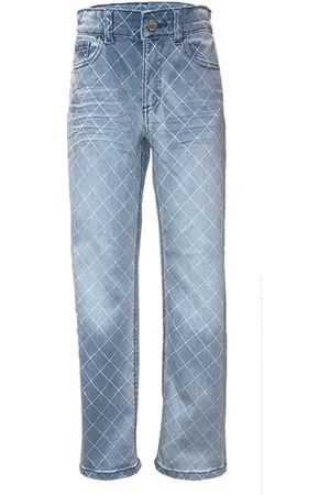 Dutch Dream Denim Meisjes Broek- Matope jeans met print