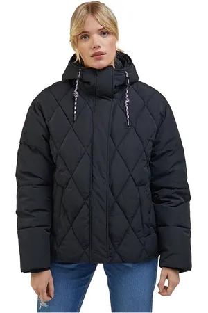 Lee Short Puffer Doudoune Grijs XS Vrouw
