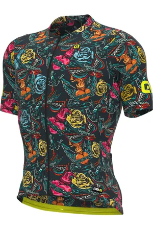 Alé Fietsshirt Korte Mouwen PRR Tattoo - Wit - XL - Valt klein