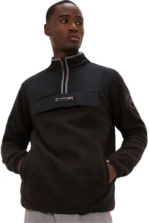 Ellesse Zinco Sweatshirt Met Halve Rits Zwart L Man