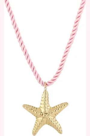 Bijoutheek Collier Touw Zeester