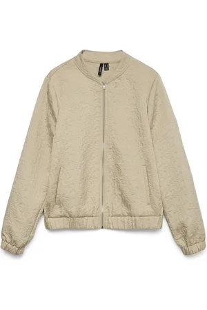 VERO MODA Jas Vmamal L/s Bomber Wvn 10335543 Silver Linning Dames Maat - XL