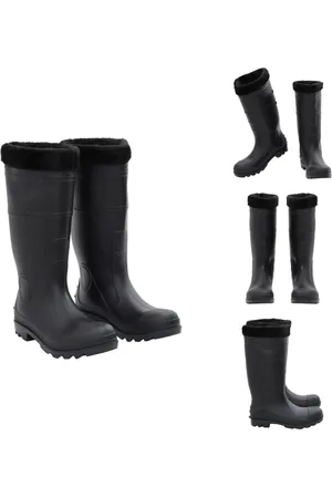vidaXL Regenlaars - Regenlaarzen - Laars - Regen Laars - Regenlaarzen met verwijderbare sokken maat 42 PVC