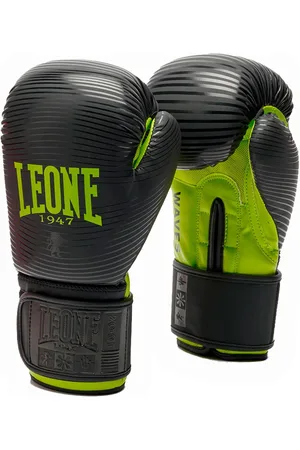 Leone Waves Kunstleren Bokshandschoenen Zwart 16 Oz