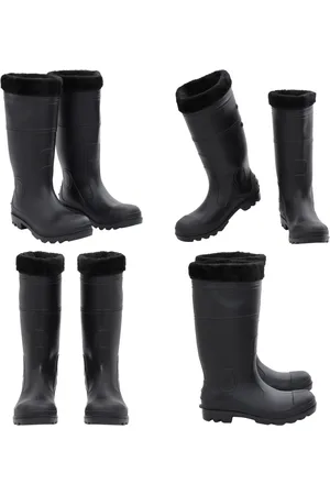 vidaXL Regenlaarzen met verwijderbare sokken maat 41 PVC - Regenlaars - Regenlaarzen - Laars - Regen Laars