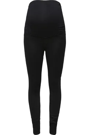 ONLY MATERNITY OLMRAIN LIFE REG SKINNY JEGGING BLACK DN Dames Jeans - Maat L