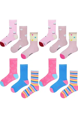 Gianvaglia Kindersokken 12 paar - Meisjes - - Blauw - Maat 35-38
