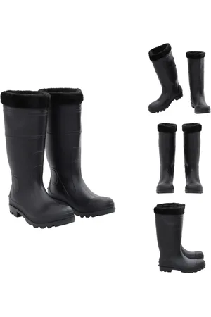 vidaXL Regenlaars - Regenlaarzen - Laars - Regen Laars - Regenlaarzen met verwijderbare sokken maat 41 PVC