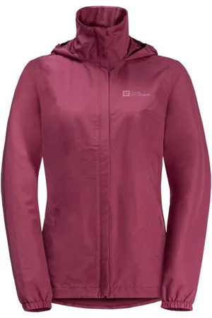 Jack Wolfskin Stormy Point 2L JKT W - Sangria red - Outdoor Kleding - Jassen - Waterdichte jassen