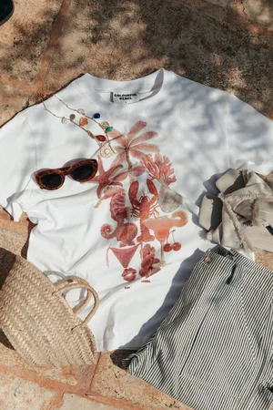 Colourful rebel Beach Items Loosefit Tee - S