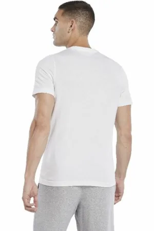 Reebok Men’s Short Sleeve T-Shirt GS VECTOR TEE HS4899 White