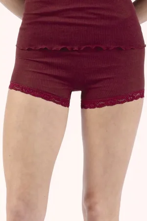 Nina Von C. Wollen ondergoed - boxershort - Pagenslip - Warme merino wollen kanten dames onderbroek - 44
