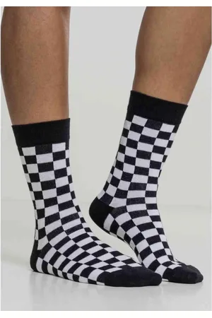 Urban classics Checker 2-Pack Sokken - 39/42 - /Wit
