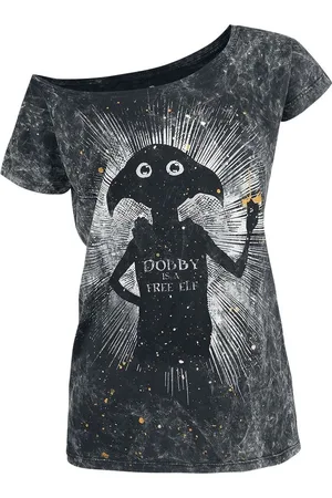 Harry Potter Dobby Is A Free Elf T-shirt M Katoen Dames - Fan merch, Film, Hogwarts
