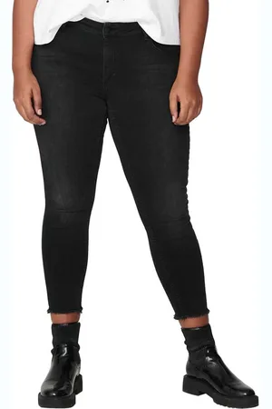 ONLY Only Dames Jeans Broeken CARWILLY skinny Fit Zwart 50W / 34L Volwassenen