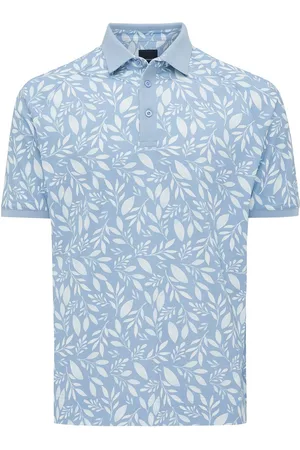 Tresanti | EVARISTO | Cotton Polo with Leaf Print | | Size XL