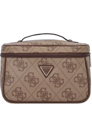 Guess Cosmetische tas Toiletry Train Case Lichtbruin