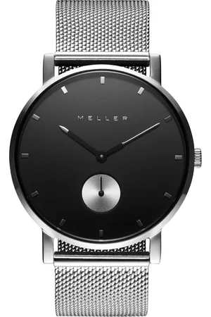 Meller Maori black silver 2S-2SILVER Unisex Quartz horloge