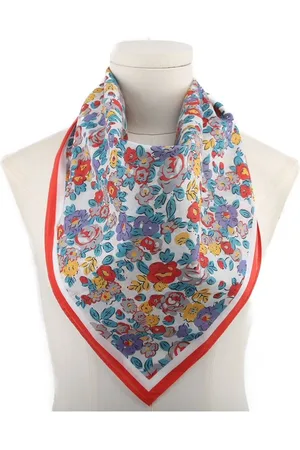 Bijoutheek Sjaal (Fashion) Bloemen met rand