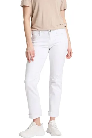 Cross Jeans Dames Jeans Broeken ROSE regular/straight Fit Wit 29W / 32L Volwassenen