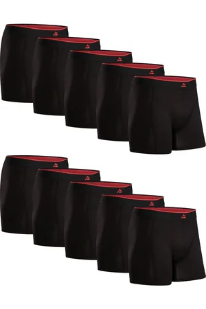 DANISH ENDURANCE Boxershorts Bamboe Viscose Heren Ondergoed - ultiem draagcomfort - 10 pack - Zwart - Maat 2XL