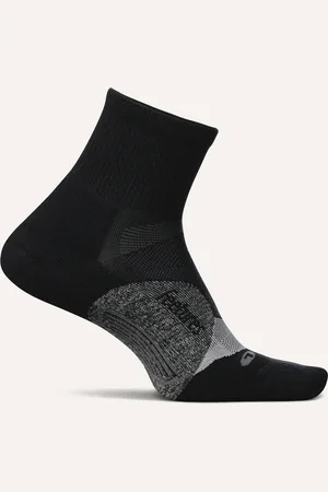 Feetures | Elite | Light Cushion | Quarter V2 | Hardloopsokken | Unisex | Black | 38-42