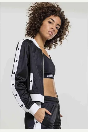 Urban classics Button Up Trainings jacket - XL - /Wit