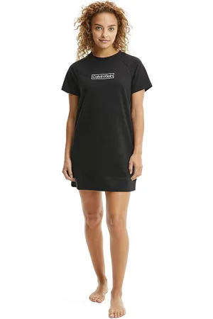 Calvin Klein Dames Boyfriend T-shirt Jurk met Logo XL