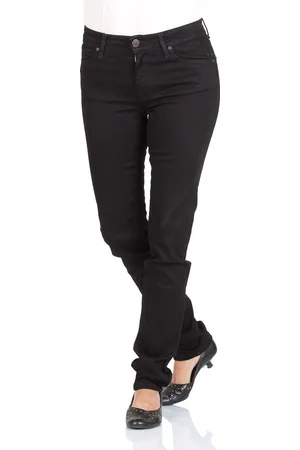 Cross Jeans Dames Jeans Broeken Anya slim Fit Zwart 30W / 36L Volwassenen