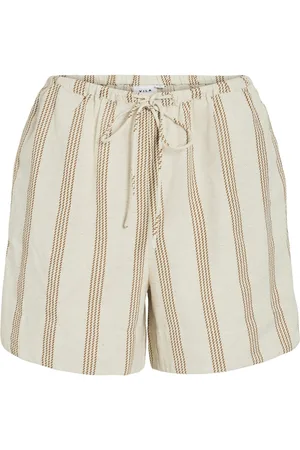 VILA Broek Viprisilla Print R/w Shorts 14105083 Super Light Natural Dames Maat - W42