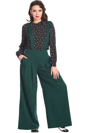 Banned Retro Diamond Broek rechte pijpen - L