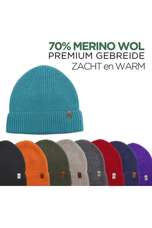 NORFOLK 70% Merino wol Muts - Premium Gebreide Muts - Wintersport Muts - Warme Mutsen - Wintermuts - - Norwick