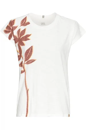 Camel Active T-shirt met bloemenprint gemaakt van katoen - Maat womenswear-XS