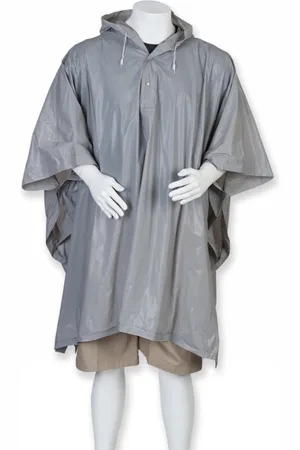 Givova Regenponcho voor volwassenen in de kleur Zilver/Grijs, One Size, Unisex