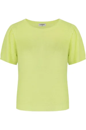 Fluresk T-shirt Niala Knitting Top 25zlf01 749 Seafoam Mint Dames Maat - 34