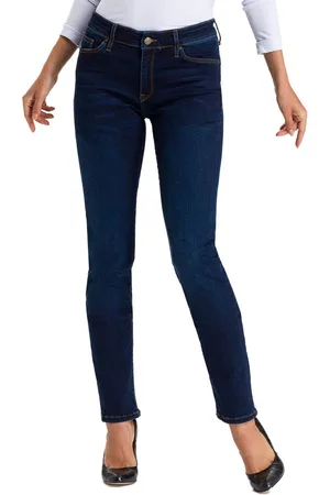 Cross Jeans Dames Jeans Broeken Anya slim Fit Blauw 30W / 32L Volwassenen