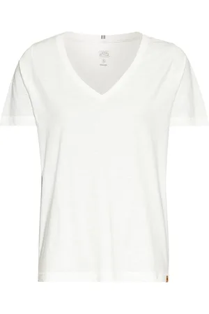 Camel Active T-shirt met V-hals van puur katoen - Maat womenswear-L