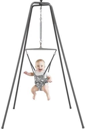 Merkloos Originele Jolly Jumper met Super Stand - Grijze Safari