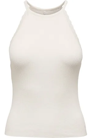 ONLY ONLGEMMA SL SCALLOP HLTNECK TOP KNT Dames Trui - Maat S