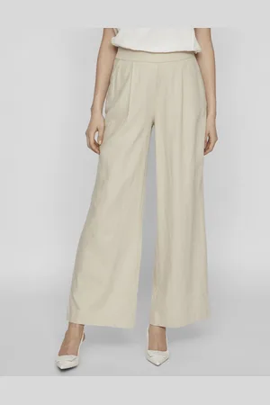 VILA Broek Vijolanda Hw Pleated Pants - Noos 14089679 Feather Gray Dames Maat - W36
