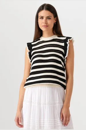 Minus Judie Knit Top Tops & T-shirts Dames - Shirt - - Maat S