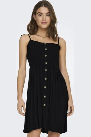 ONLY Onlannika S/L Smock Dress WVN NOOS Korte jurk 36 - Viscose - Street wear