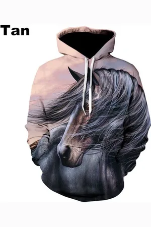 Merkloos Hoodie Paard - 5XL - vest - sweater - outdoortrui - trui