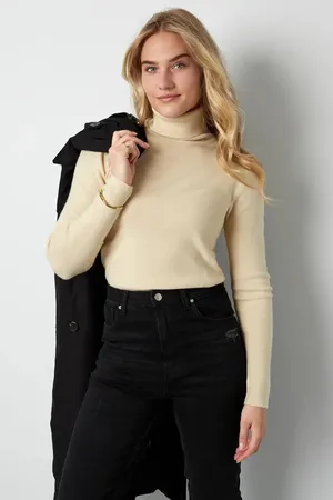 Merkloos Coltrui Turtle Neck - Trui met col - coltrui dames